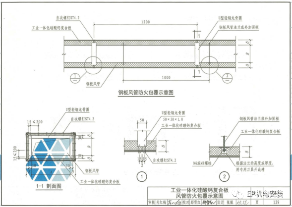 防排煙風(fēng)管做法的參考意見匯總！